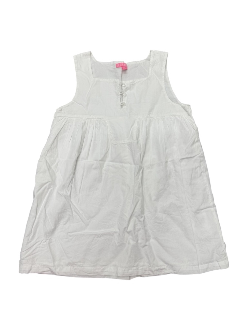 Bisby Tween Girls Keystone Top White